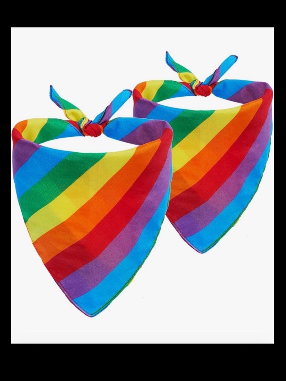 NWOT: set of rainbow bandanas